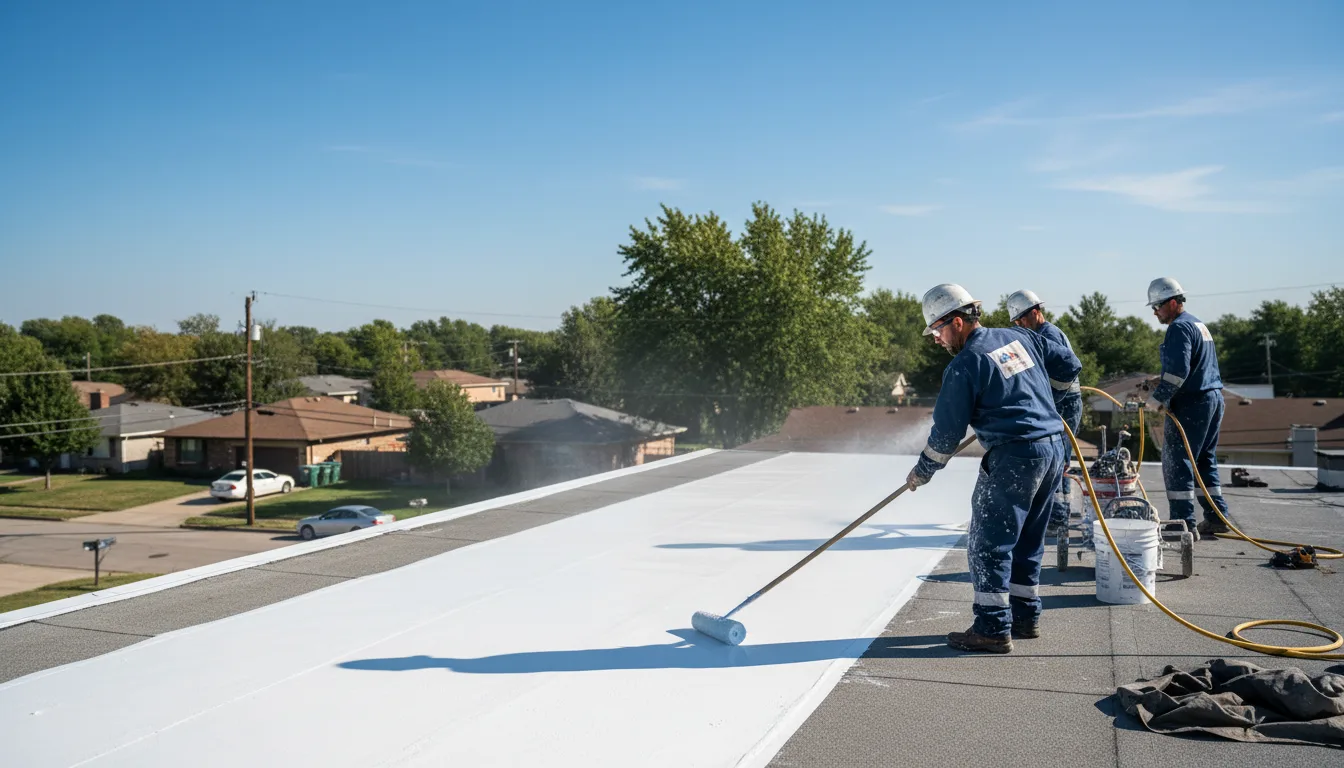 Commercial roof coating in Pecos, NM near me